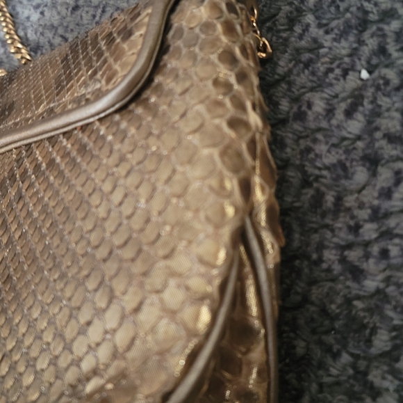 GORGEOUS VINTAGE PYTHON SNAKE CROSSBODY GUCCI BAG - Picture 10 of 16